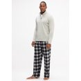 thumbnail image 6 of DEVOPS Men's Buffalo Plaid Plush Fleece Pajama Pants Sleepwear (Small, Red/Grey), 6 of 7