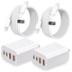 thumbnail image 1 of Cargador UGVV USB C de 40 W con 4 puertos y cable de 10 pies para iPhone y iPad, 1 of 7