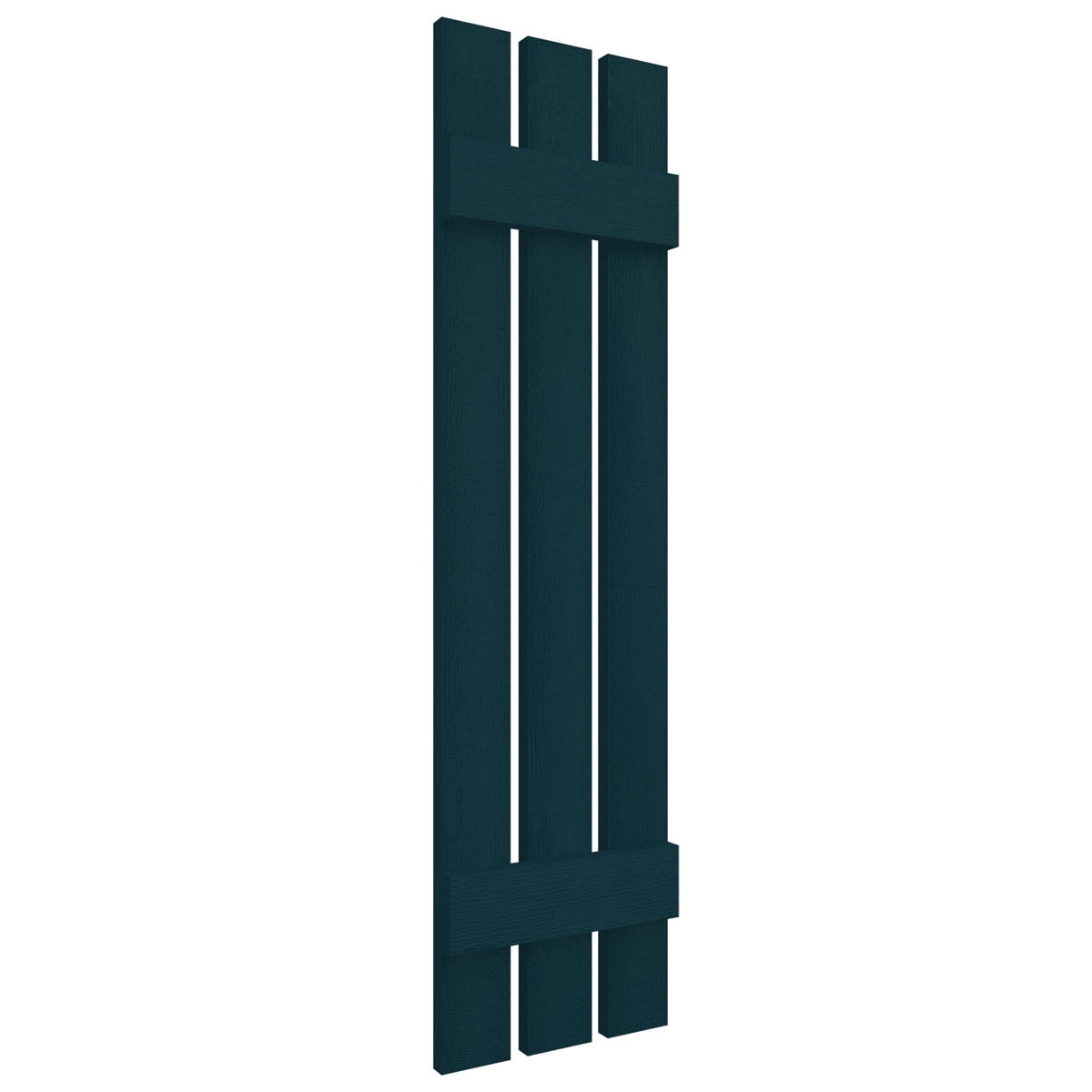 12"W x 51"H Mid-America Vinyl, Standard Size Three Board Spaced Shutters, w/Installation Shutter-Lok's & Matching Screws, 166 - Midnight Blue
