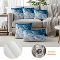 thumbnail image 6 of Outdoor Pillow Covers Abstract Watercolor Beach Wave Waterproof Pillow Cases 20x20 Set of 2, Modern Art Ocean Scene Throw Pillow Cover Pillowcase for Patio Balcony Couch Garden, 6 of 9