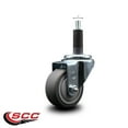 thumbnail image 2 of 3 Inch Thermoplastic Rubber Wheel Swivel 1 Inch Expanding Stem Caster SCC, 2 of 2