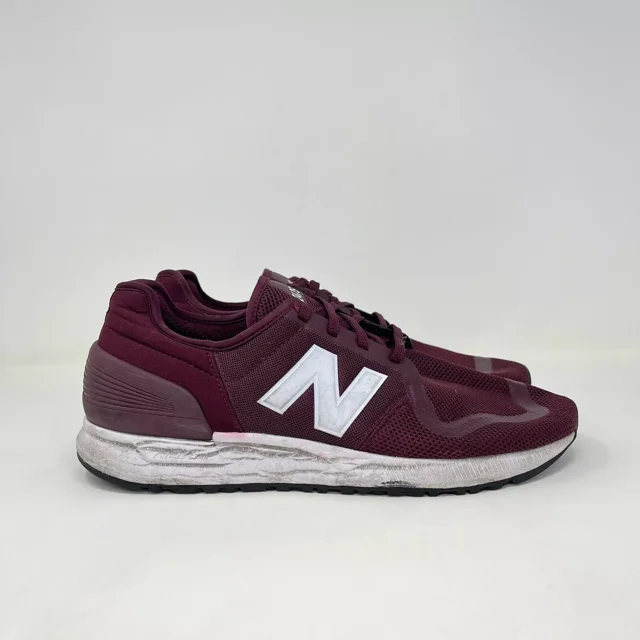 New Balance 2475 Maroon Athletic Comfort Casual Shoes MS247SD3 Men's Size 12 D