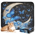 thumbnail image 2 of Qxltty Moon with Butterflies Cat litter Pads Pet Set of 2 Diaper Mats Center Anti-leakage Layer Absorbent Soft and Comfortable, 2 of 7