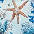 thumbnail image 6 of nygtbtfer Round Fitted Tablecloth, Summer Ocean Starfish Marine Life Coral Fish Jellyfish Blue  Table Cloth Table Cover with Elastic Edged for Outdoor Picnic Parties 42-46, 6 of 8