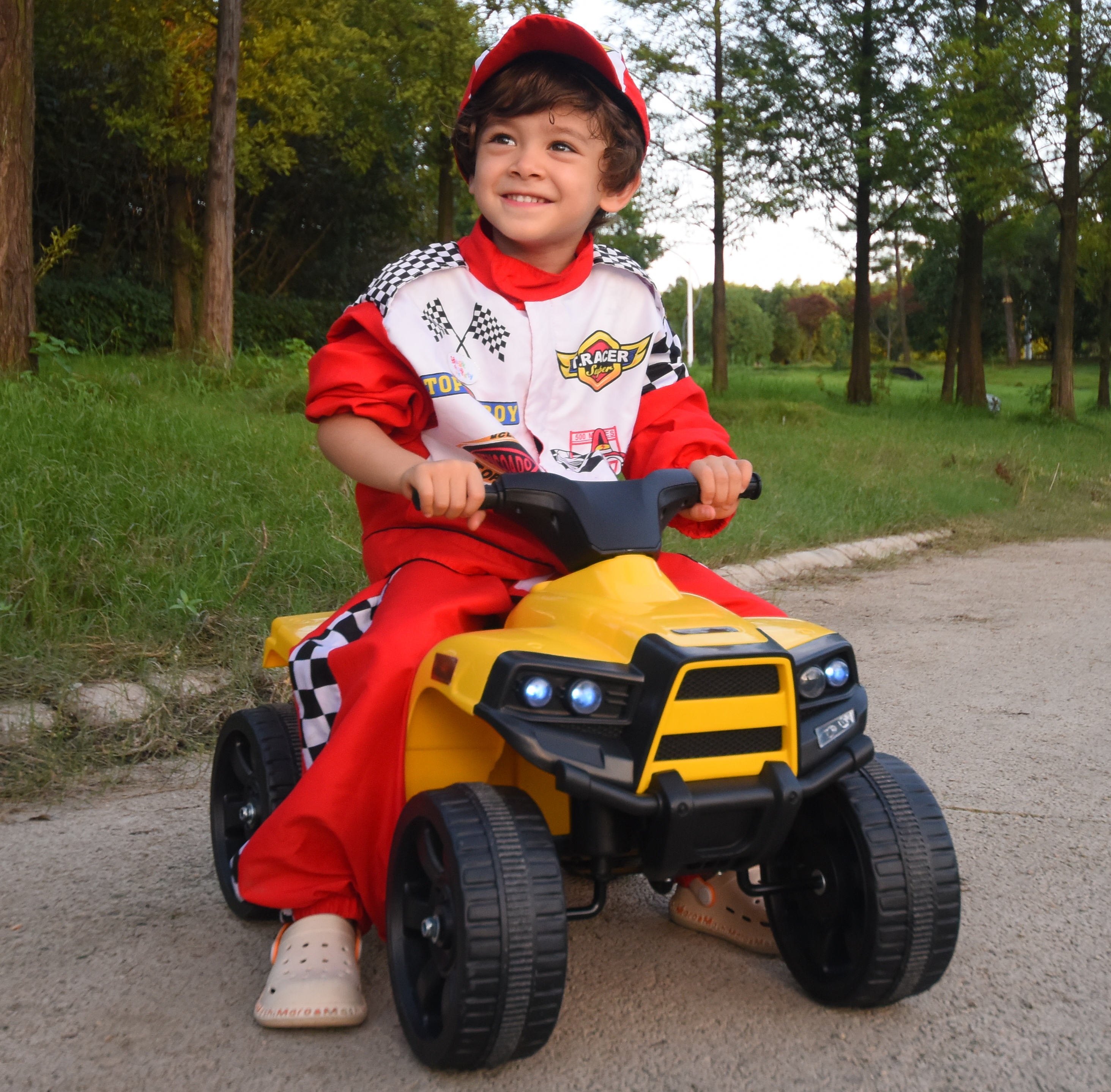 Ride On Lil ATV Quad in Yellow, 6V Battery Powered, Best for Kids