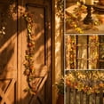 thumbnail image 5 of YingYouFu Thanksgiving Fall Fake Garland for Home Autumn Harvest Decorations | Autumn Artificial Berry Pumpkin Maple Leaf Garland Decor for Fireplace Table Front Door Holiday Party Decorations, 5 of 6