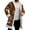 Coffee, variant on Christmas Cardigan Santa Jacket Coat for Men Hoodies Trim Warm Fashion Claus Adult Suit Outfit