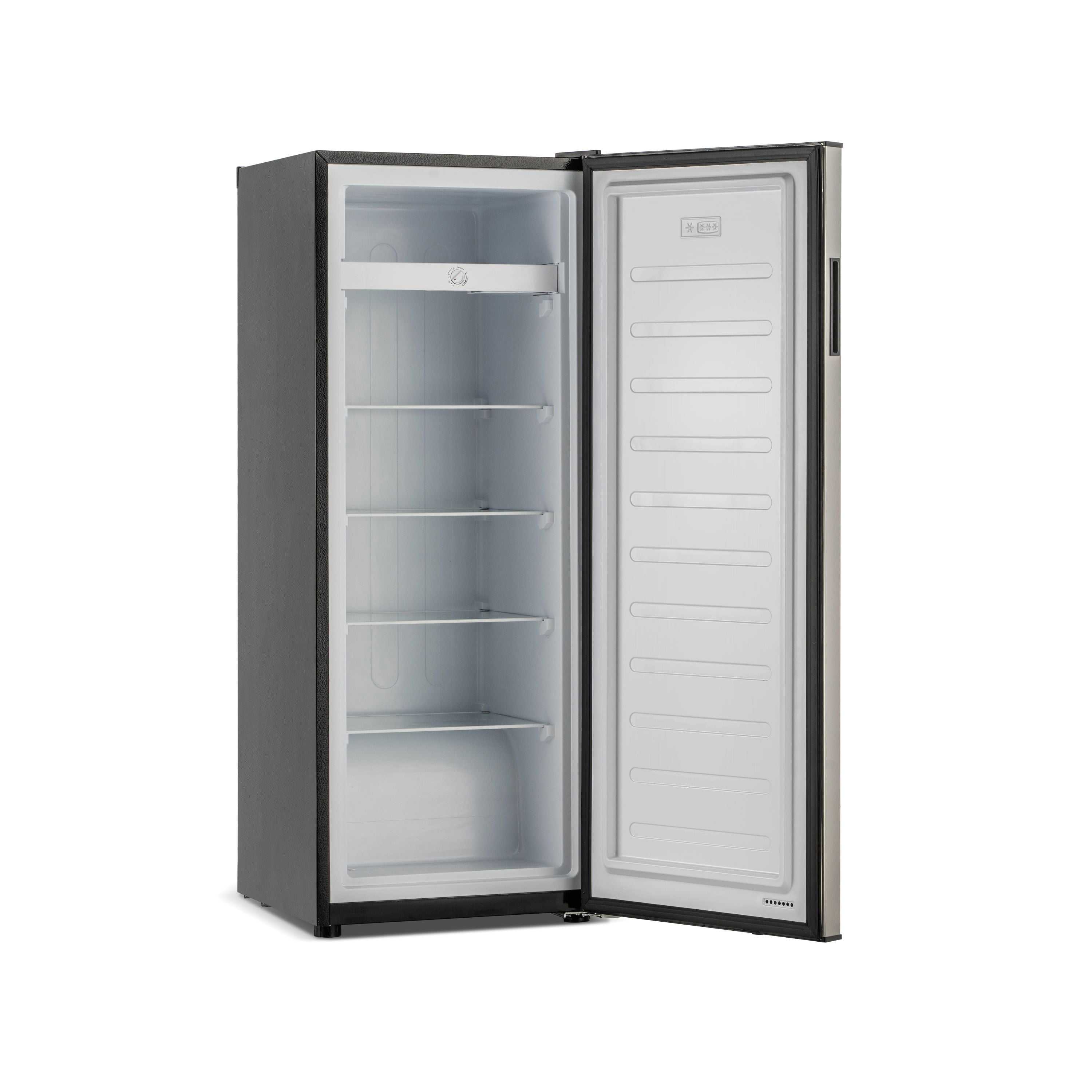 Frigidaire 6.5 Cu. ft. Garage Ready Convertible Refrigerator Freezer, Upright Fridge or Freezer for Home, Kitchen, Basement, Office, Platinum