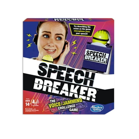 Speech Breaker Game Voice Jamming Challenge - Electronic Party Game, Hasbro (Best Man Speech Games)