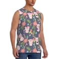 thumbnail image 2 of Kdxio Pigs 1 for Men's Muscle T-shirt,Sleeveless for Workout Running Athletic Gym Lounge Casual, 2 of 5