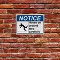 thumbnail image 5 of Hoses on Ground Watch Your Step Sign, Industrial Caution Sign 8"x12" UV Resistant for Indoor Outdoor Workplace, 5 of 7