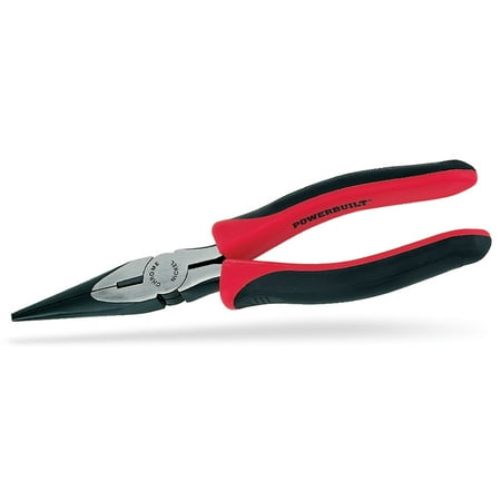 UPC: 0028907221762 | Powerbuilt 8 Inch Long Nose Pliers – 640393