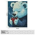 thumbnail image 4 of HENGT Cute Polar Bear Blanket Polar Bear Throw Blanket Polar Bear Stuff Gifts for Women Girls Super Soft Cozy Animal Plush Bedding Decor Blanket for Baby Kids Adults Bed, 4 of 6