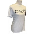 thumbnail image 2 of Calvin Klein Women's Soft Crew Neck Rolled Sleeve Graphic Logo T-shirt (Animal Print Spray, XXL), 2 of 6