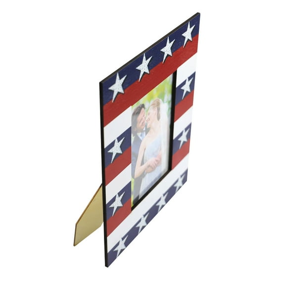 Milisten 1Pack Wooden Picture Frames For Memory Independence Day Photo Frame Home