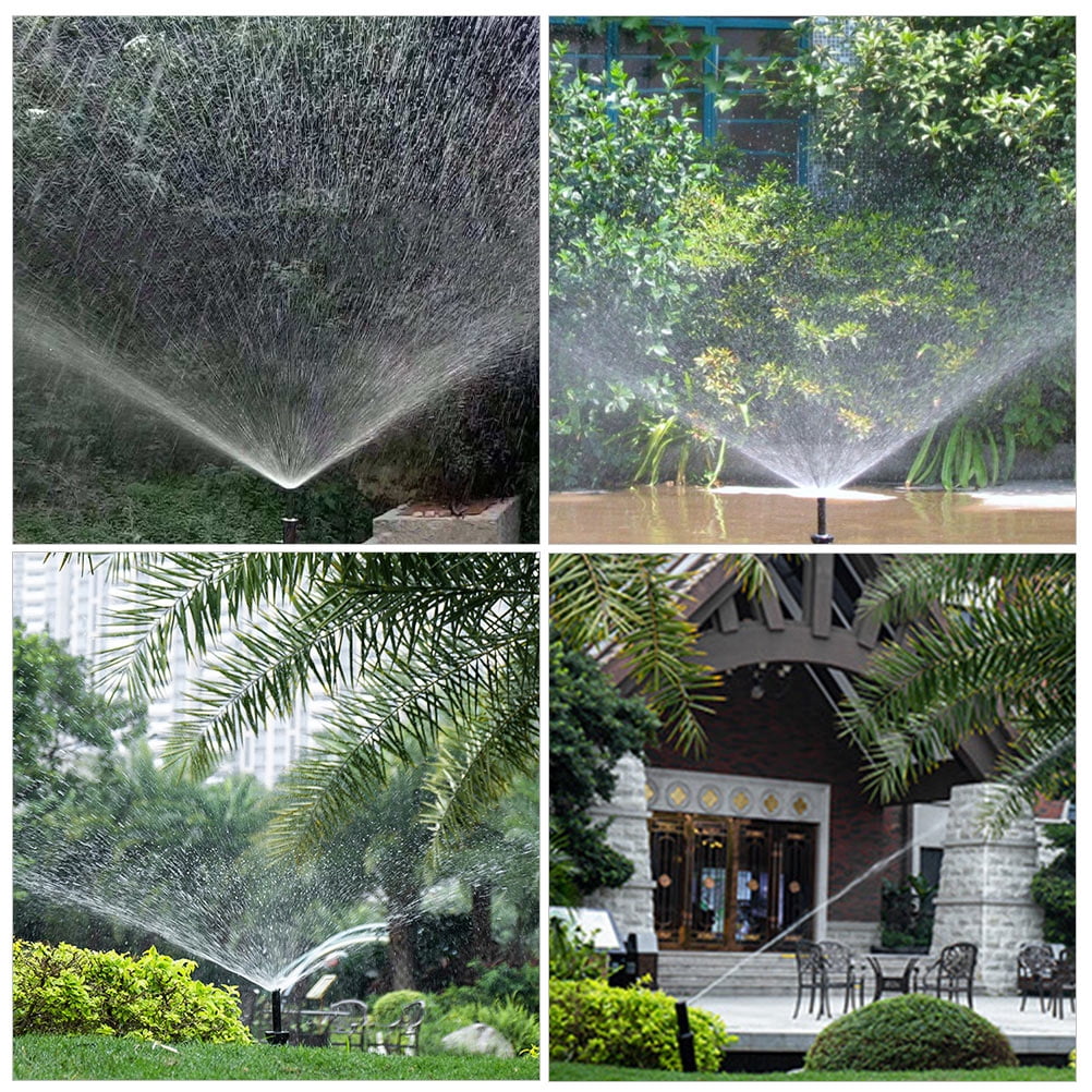 FUEENIRVA Garden Water Sprinkler Set, 6-Pack Retractable ABS Sprinklers with Built-in Filter for Easy Outdoor Lawn Irrigation