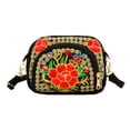 thumbnail image 1 of Qarigey Bolso de mujer bordado pequeño bolso de hombro diseño especial artículo de moda bolsa usable bolsas con cremallera almacenamiento de Bolsas de mensajero y de hombro Peonía roja pequeña Qarigey AP016752-03, 1 of 1
