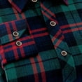 thumbnail image 4 of RongHuan Plaid Shirt for Mens Flannel Shirts Casual Button Down Plaid T-Shirt Long Sleeve Work Tshirt Spring Fall Outfits, 4 of 5
