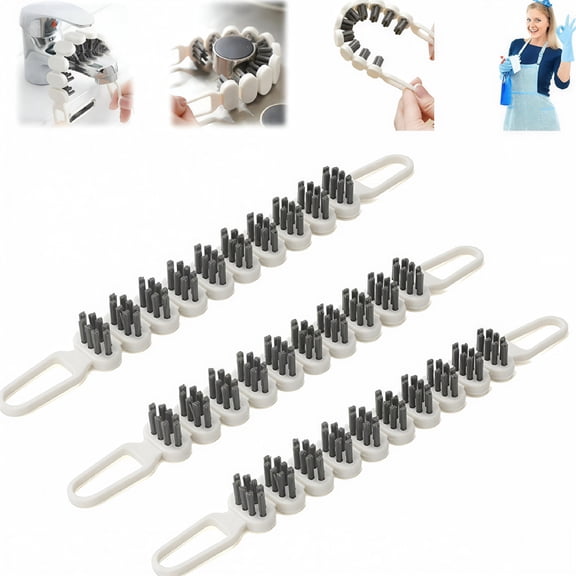 ACDANC Bendable Multifunctional Cleaning Brush,Crevice Cleaning Brush Multifunctional Gap Cleaning Brush Tool (3Pcs)