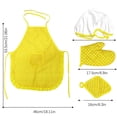 thumbnail image 3 of Adjustable Polyester Kids Chef Costume Set, Baking Gardening Apron with Mushroom Hat, Cooking Party Gift for Boys Girls Ages 4-12 Birthday Christmas, 3 of 7