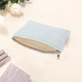 thumbnail image 3 of Unique Bargains 1 Pc Portable Embossment Rose Makeup Bag Polyester Blue Medium, 3 of 5