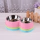 thumbnail image 5 of Laklulu Pet Cuenco para Perros de Acero Inoxidable, Suministros para Mascotas, Cuenco para Comida para Gatos, Cuenco para Mascotas, Cuenco Doble con Calabaza, 5 of 5