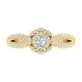 thumbnail image 3 of Diamond Halo Ring in 14K Yellow Gold (0.40 cttw) - IGI Certified (Ring Size 9) (I1-I2 Clarity), 3 of 5