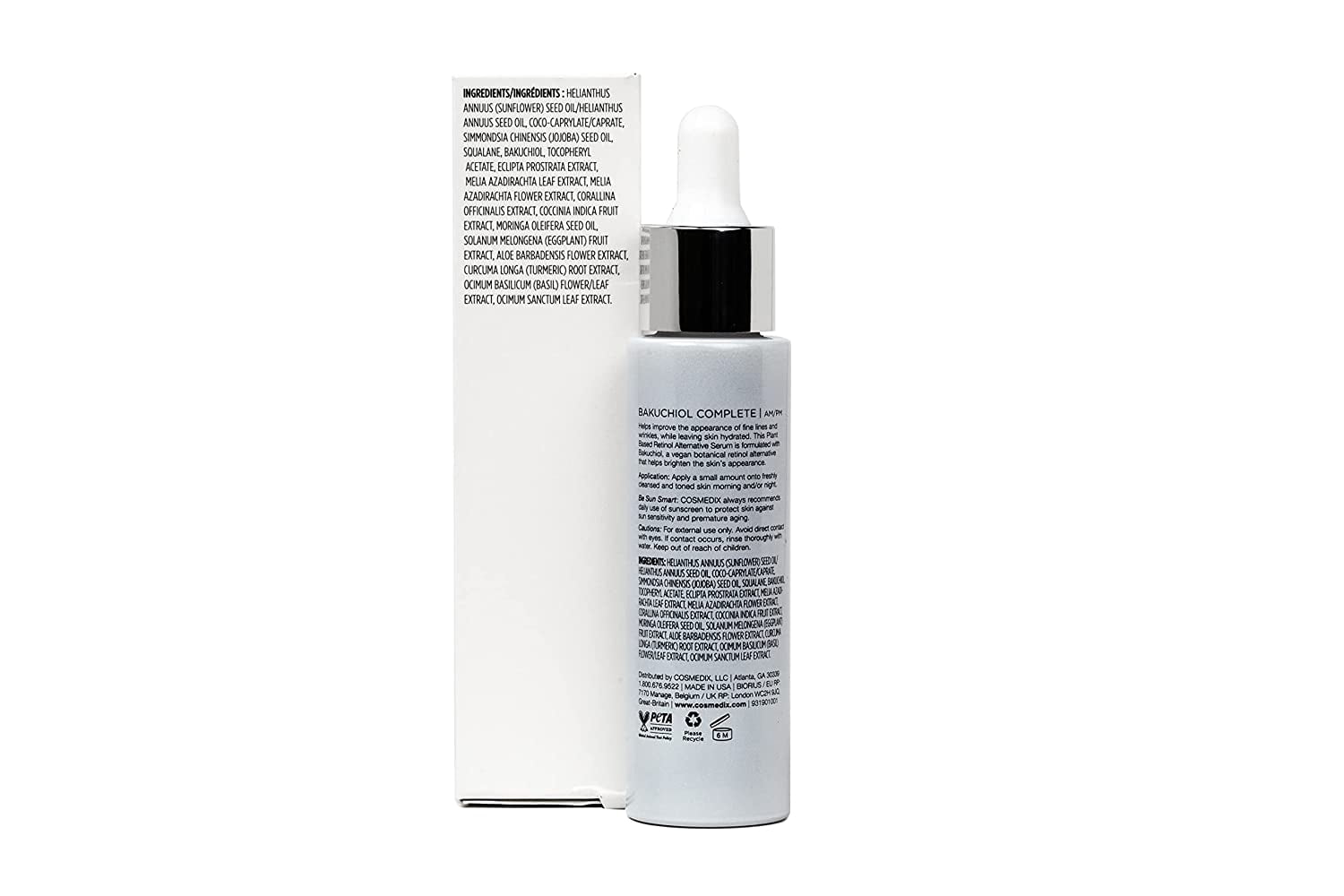 Cosmedix Bakuchiol Complete Plant-Based Retinol Alternative Serum