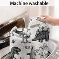 thumbnail image 5 of Dinosaurs Jurassic Text Pattern Bathroom Rugs Mat,Non Slip Microfiber Bathroom Rug,Rubber Backing,Soft Bathroom Mats for Bathroom Floor,Tub and Shower,17x27in(43x68cm), 5 of 5