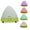 Green, variant on MIZU Pyramid Ultrasonic Aroma Diffuser with LED Mood Light & Color Changing, Multi-Color