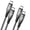Grey-1, variant on Aioneus USB C to USB C Cable [3Pack 10FT] 60W C to C Fast Charging Nylon Braided Type C to Type C Charger Cord,Compatible with Samsung Galaxy iPhone 15/16, Gray