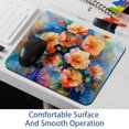 thumbnail image 6 of PhooArto Comfortable Mouse Pad Watercolor Floral Flowers Painting Desktop Mousepad , 21 x 25 cm Mouse Mat, Non-Slip Rubber Base, Improves Speed and Precision, 6 of 7
