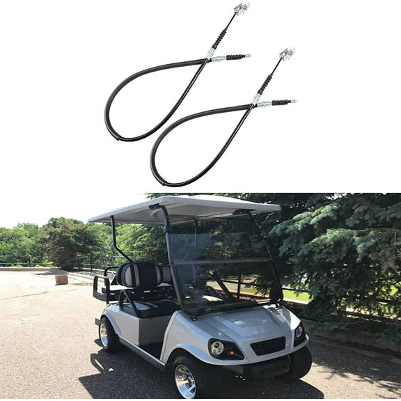 SEBLAFF 2x For Club Car DS Brake Cable Kit W/ Pins & Clips Driver & Pass Side 1019907