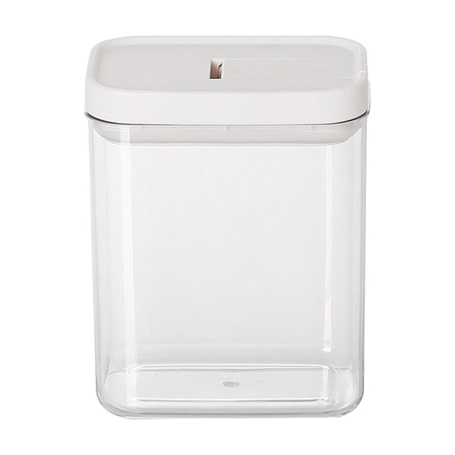 Contenedor de almacenamiento de alimentos con tapa de cierre, transparente, apilable, para el hogar, 800 ml 800ML