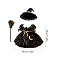 thumbnail image 4 of AuroraX Witch Dress with Broomstick Hat 23 inch Porch Goose Halloween Outfit Autumn , 17-19 inch Porch Goose Clothes Sets Halloween Decorations Outdoor Gothic Decor Accessories, 4 of 6