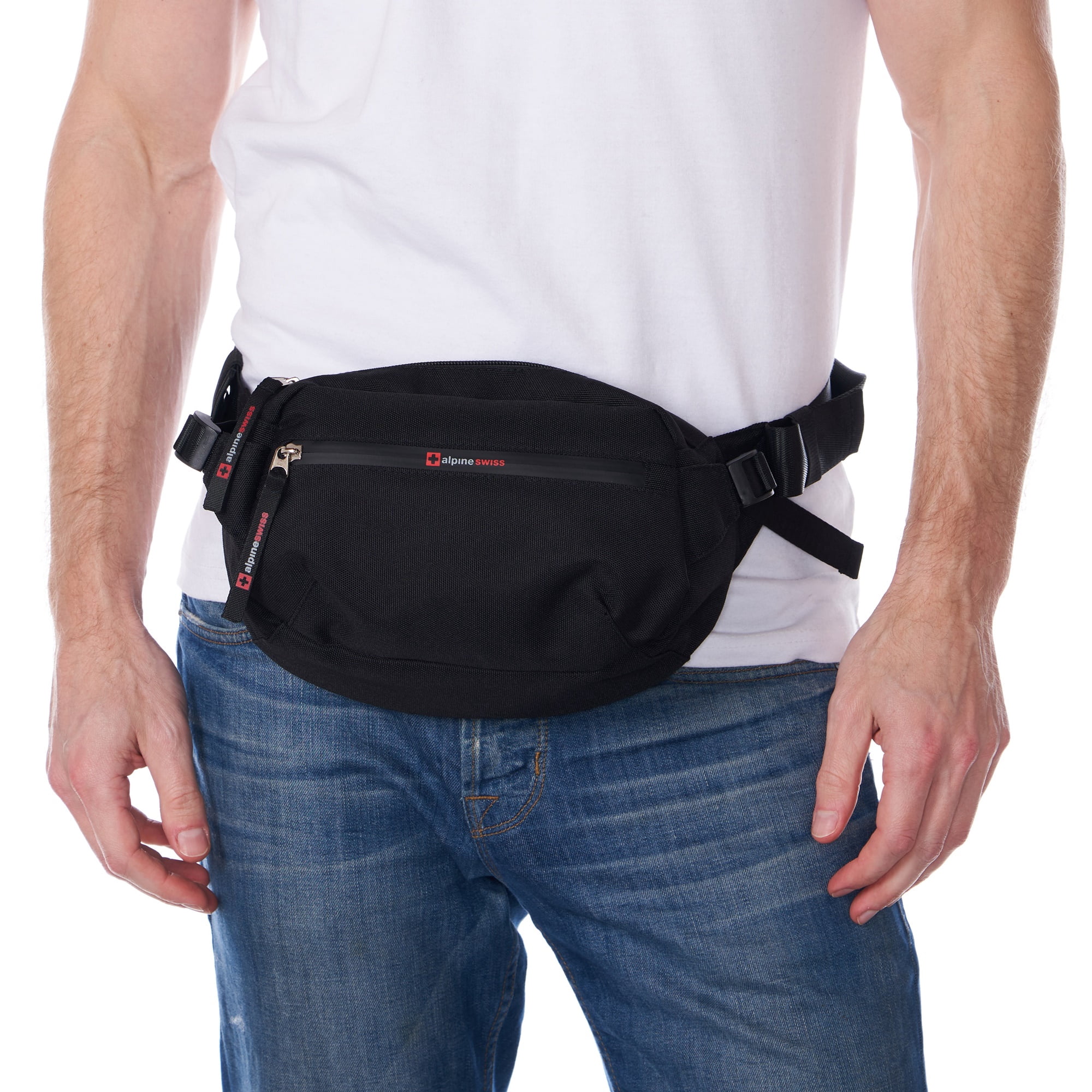 Alpine Swiss Fanny Pack Adjustable Waist Bag Sling Crossbody Chest Pack Bum Bag