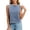 Light Blue, variant on Women's Sleeveless Denim Tank Top Crew Neck Straight Cut Casual Summer Regular Fit Tops