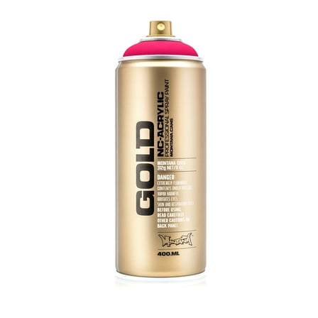 Montana Cans GOLD Spray Paint, 400ml, Fluorescent, Gleaming Pink