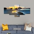 thumbnail image 2 of TISHIRON 5PCS Framed Canvas Wall Art Set,50"x24" Natural Beach and Rock Canvas Art Decor, 2 of 7