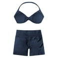 thumbnail image 5 of Afdoent Workout Sets For Women High Elastic Seamless Workout Outfit Neck Sports Bra With Shorts Comfortable Activewear, 5 of 5