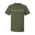 thumbnail image 2 of Friends Amigos Parody Pop Men's Graphic T-Shirt, Military Green, Medium, 2 of 3