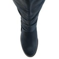 thumbnail image 5 of Journee Womens Meg Extra Wide Calf Stacked Heel Riding Boots, 5 of 10