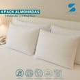 thumbnail image 2 of 4 Pack Almohadas 2 Estándar y 2 King Size Densidad Firme, 2 of 10
