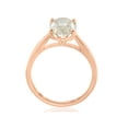 thumbnail image 3 of VS 2ct Oval Cut Diamond Solitaire Engagement Ring 14k Rose Gold Lab Grown, 3 of 4