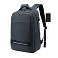 thumbnail image 1 of Mens Laptop Backpack Waterproof USB Rucksack Travel School Shoulder Bag New 26s, 1 of 5