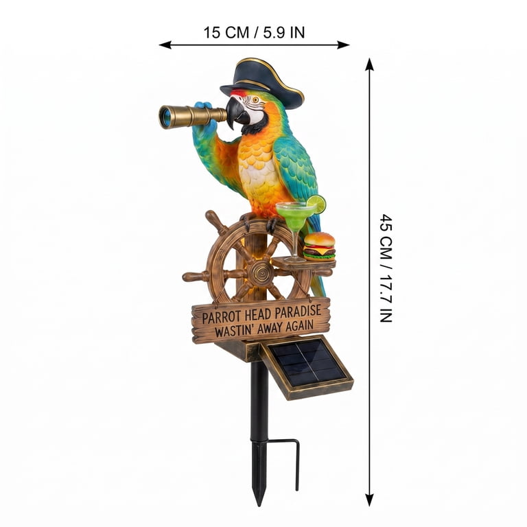 Solar-Powered Parrot Garden Light – Waterproof LED Stake Light With Auto On/Off, Whimsical Yard Decor For Patio, Pathway, Or Flower Beds