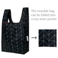 thumbnail image 5 of Wrapables Small JoliBag Nylon Reusable Grocery Bag, 2 Pack, Rhombus, 5 of 5