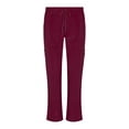 thumbnail image 4 of Natural Uniforms Womens Cargo Scrub Set 11 Pocket Cool Stretch Medical Scrub Top and Pants (Burgundy, 3X-Large), 4 of 6