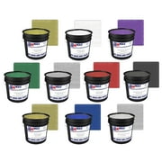 8oz Metallic Silver Ink - Half Pint Glitter Screen Printing Ink - Nevertheless Plasitsol Ink - Metallic Screen Print Ink