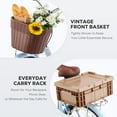 thumbnail image 4 of Viribus Vélo de Confort pour Femmes de 26 Pouces avec Panier, Vélo à Enjambement Bas pour Femmes et Hommes, Blanc, 4 of 8